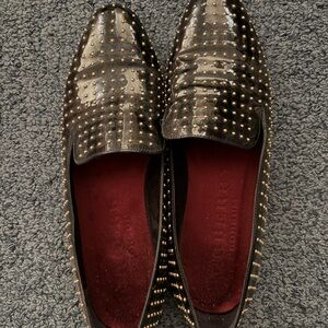 Burberry Black Studded Loafers